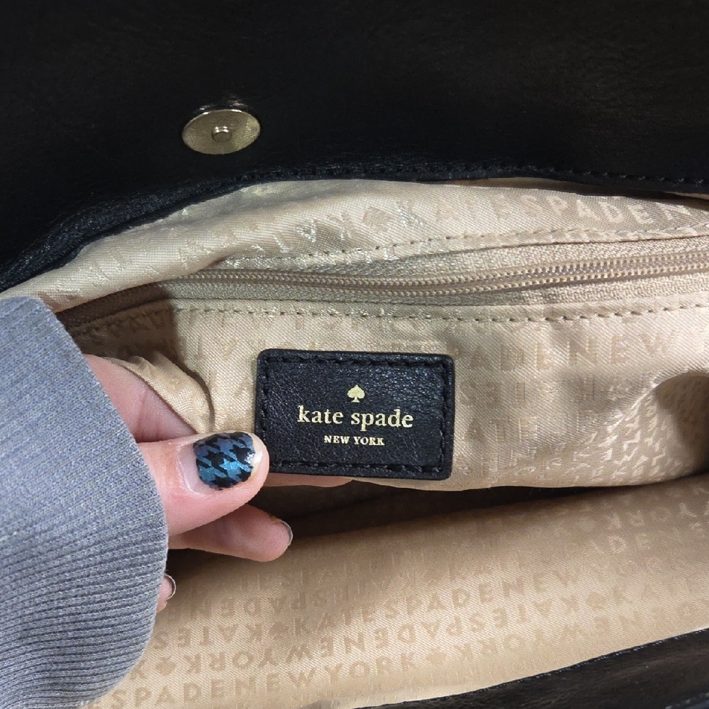 Kate Spade Black and White Polka Dot Satchel - Picture 7 of 9